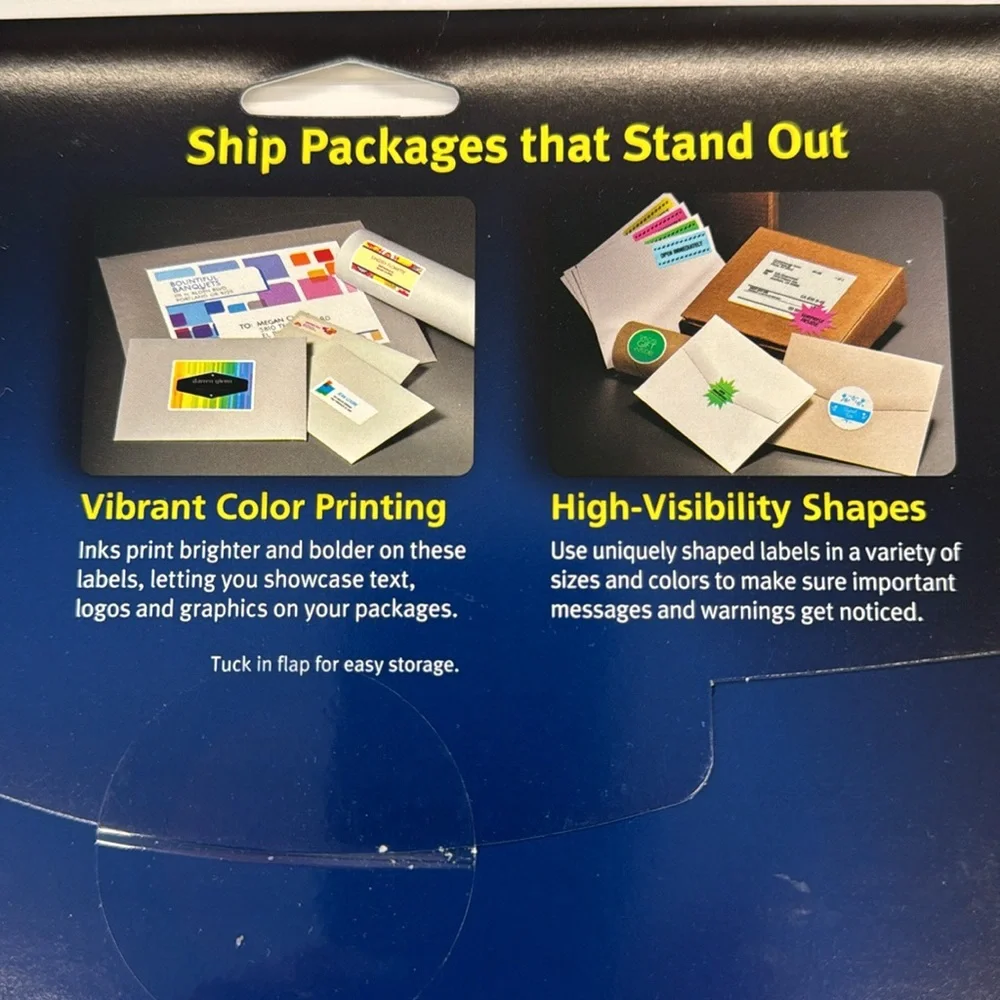 Avery 6874 Color-Printing Shipping Labels, 3 x 3-3/4, White, 150/Pack